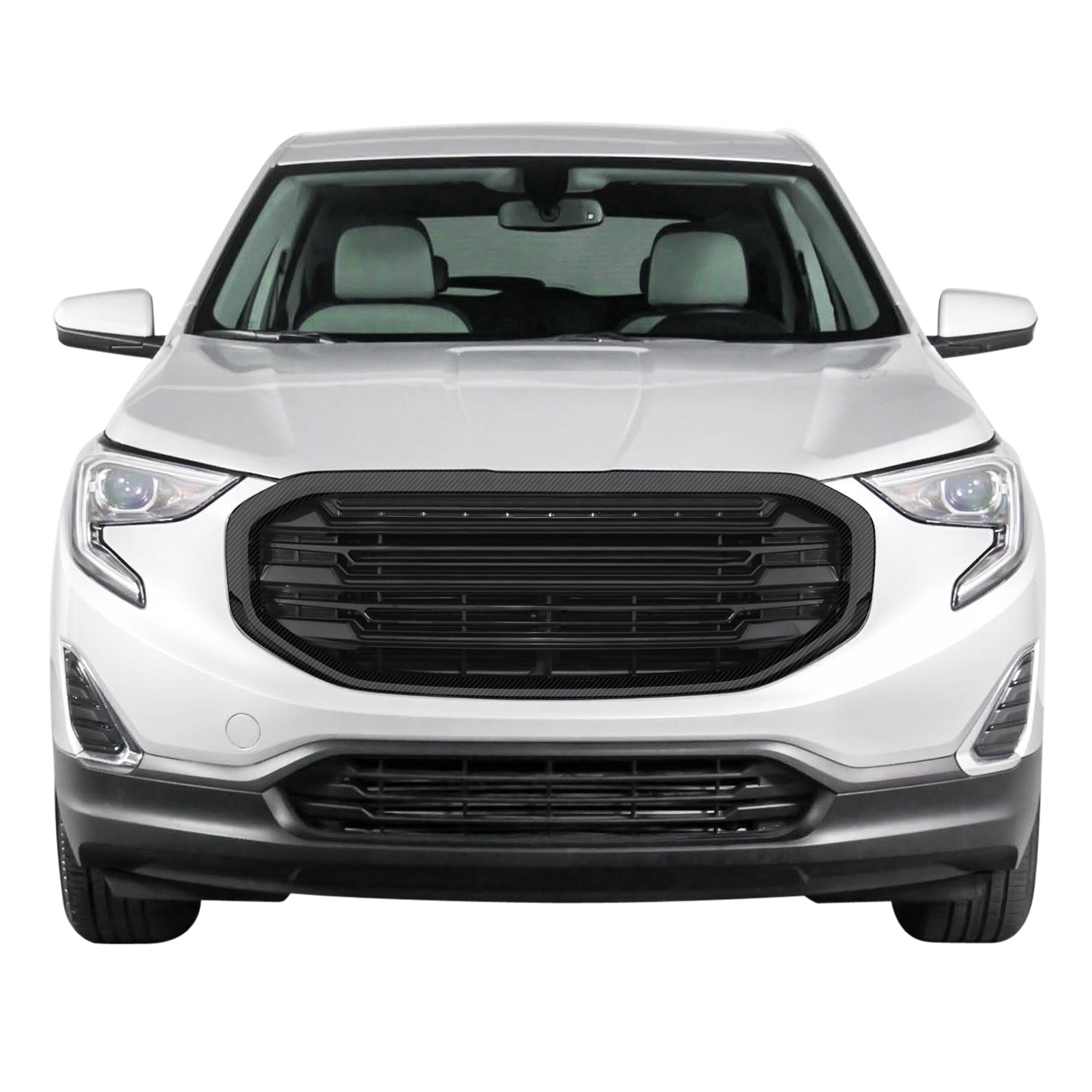 2018-2021 GMC Terrain | Front Grill Trim Chrome Delete PreCut Vinyl Wrap