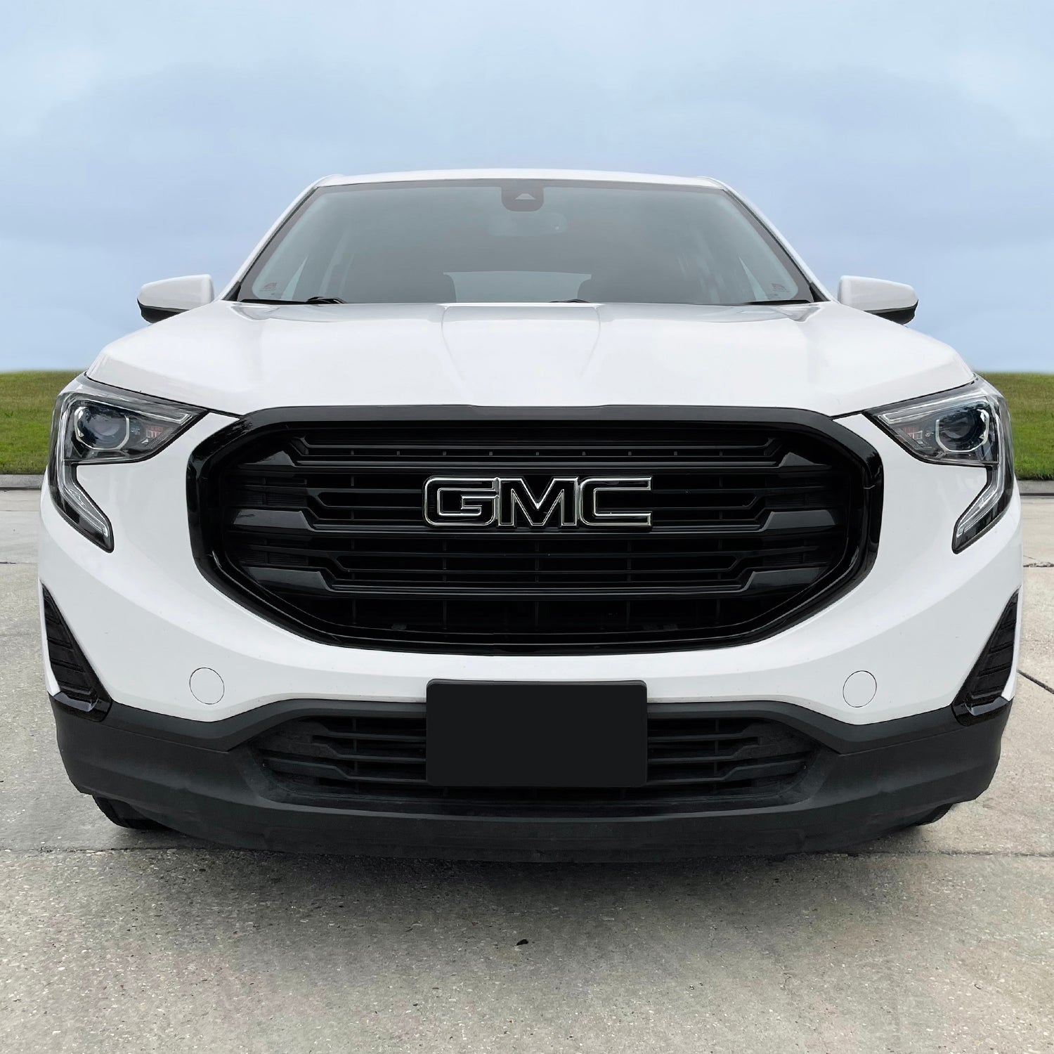 2018-2021 GMC Terrain | Front Grill Trim Chrome Delete PreCut Vinyl Wrap