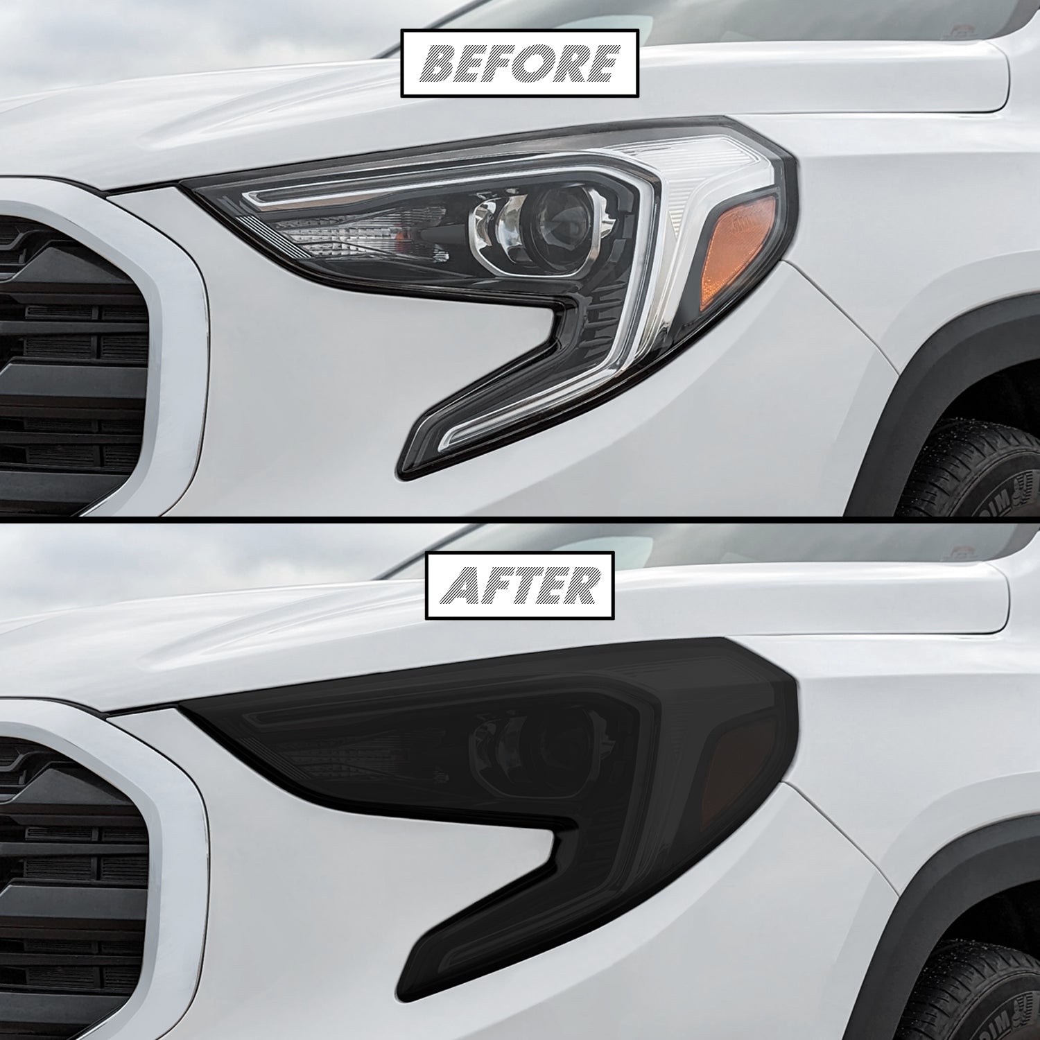 2018-2021 GMC Terrain | Headlight PreCut Tint Overlays