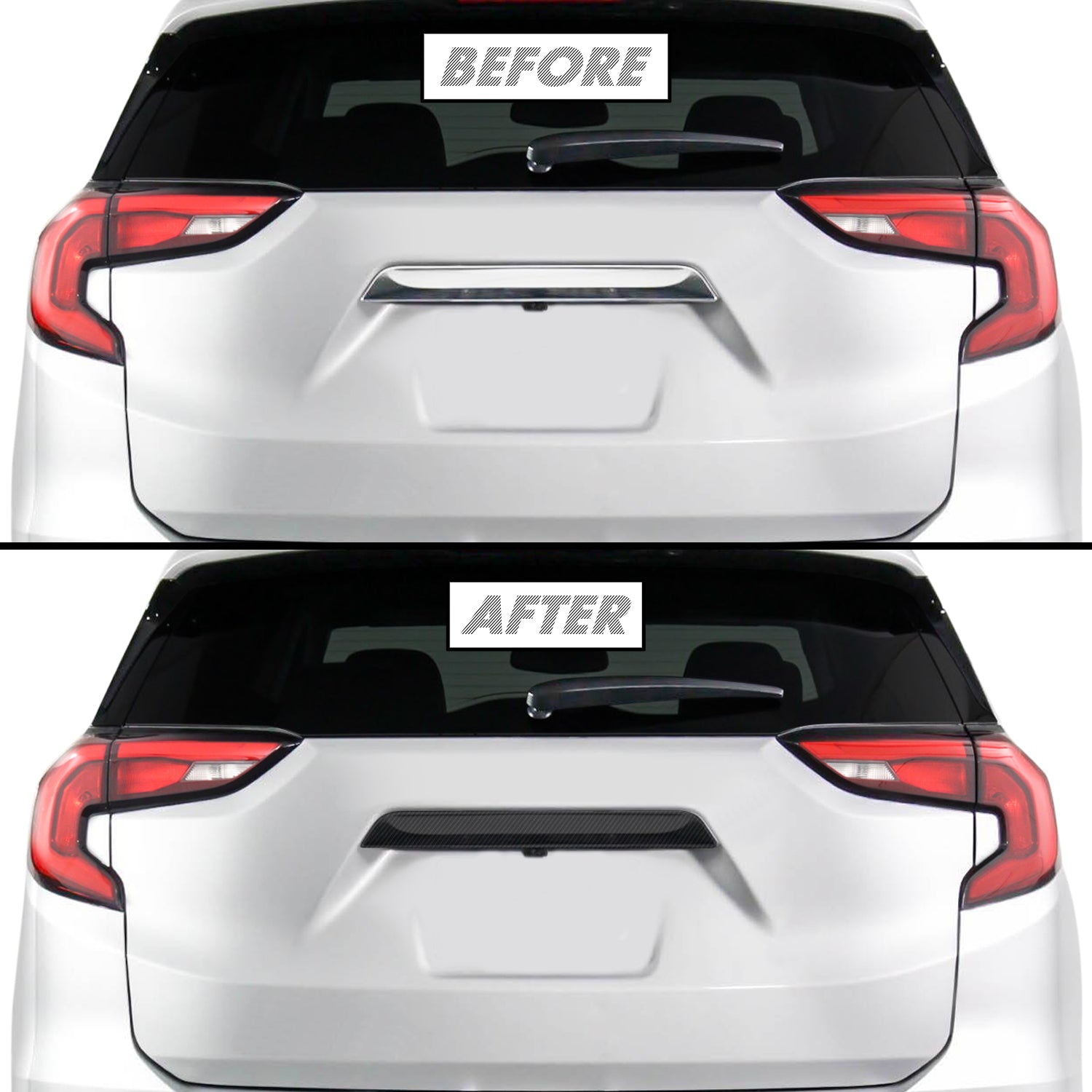 2018-2021 GMC Terrain | Tailgate Trim Chrome Delete PreCut Vinyl Wrap