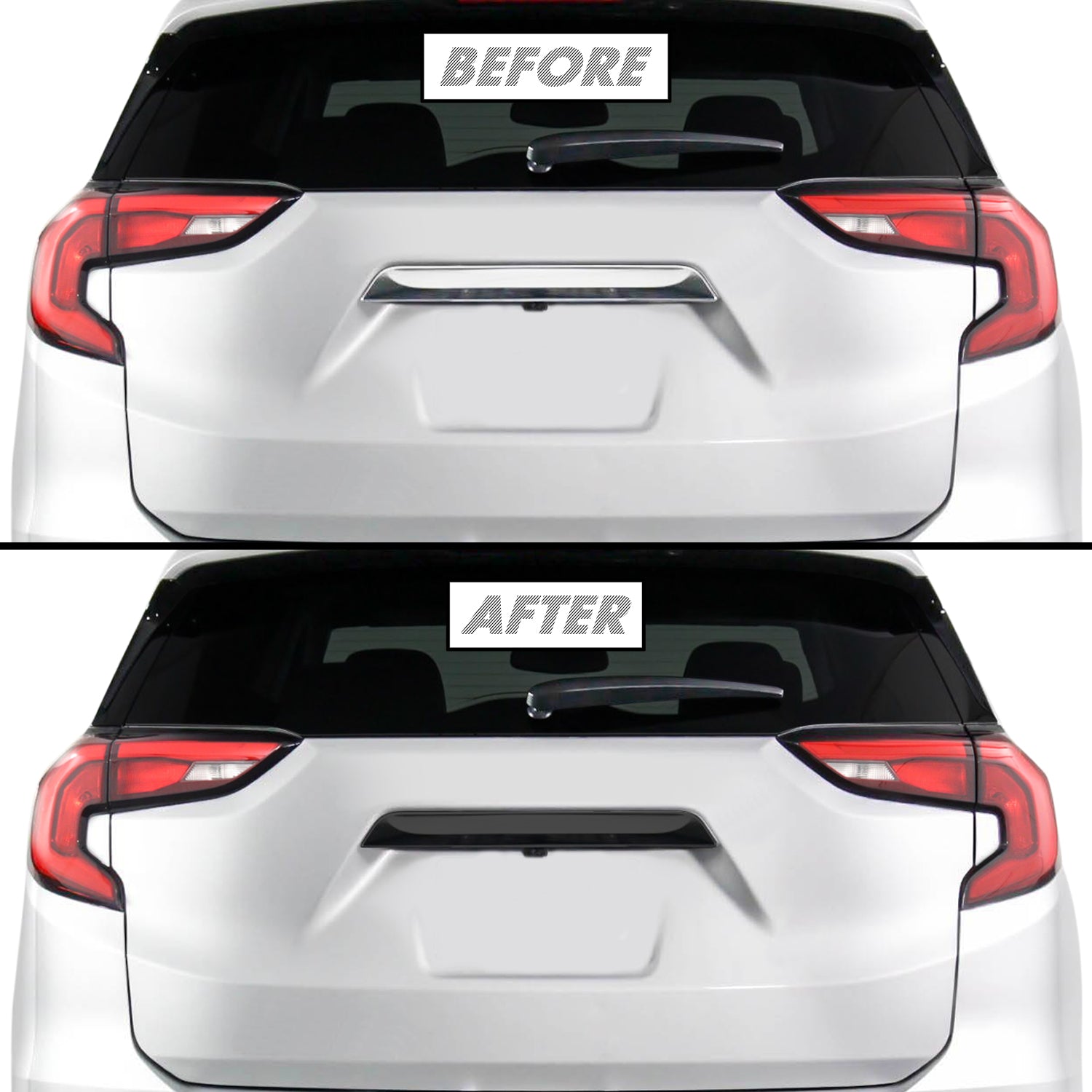 2018-2021 GMC Terrain | Tailgate Trim Chrome Delete PreCut Vinyl Wrap