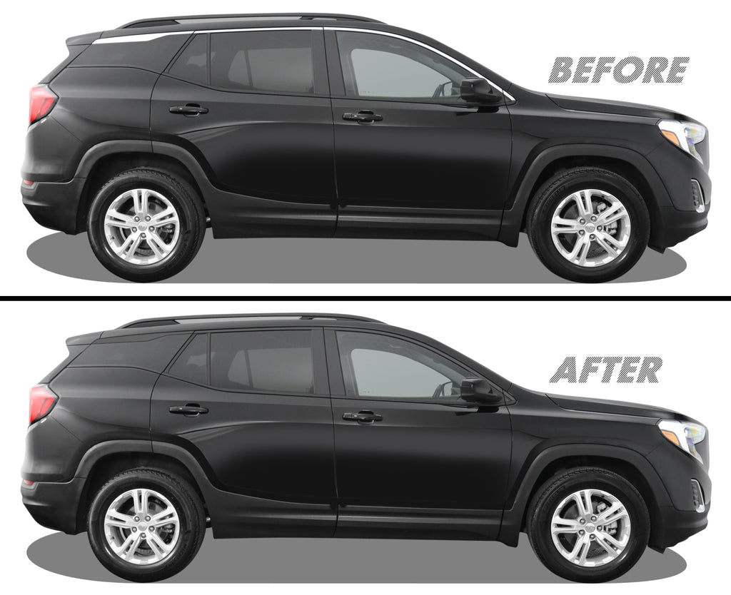2018-2024 GMC Terrain | Window Trim Chrome Delete PreCut Vinyl Wrap