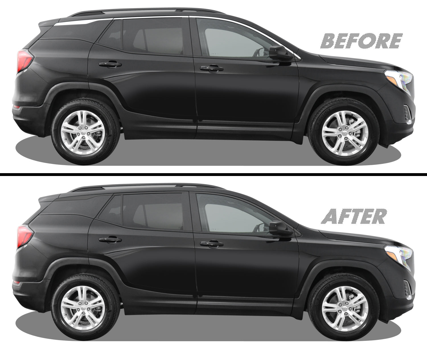 2018-2024 GMC Terrain | Window Trim Chrome Delete PreCut Vinyl Wrap