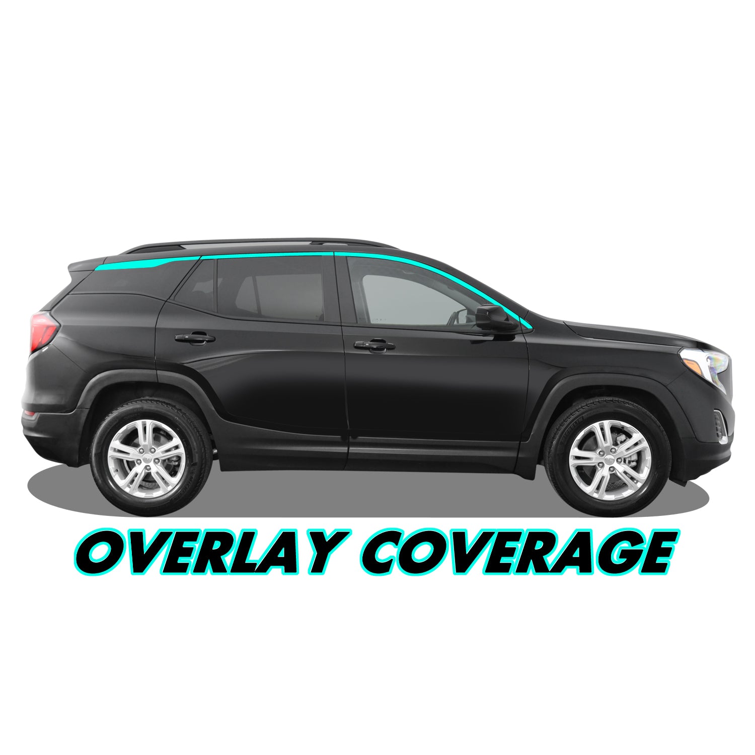 2018-2024 GMC Terrain | Window Trim Chrome Delete PreCut Vinyl Wrap