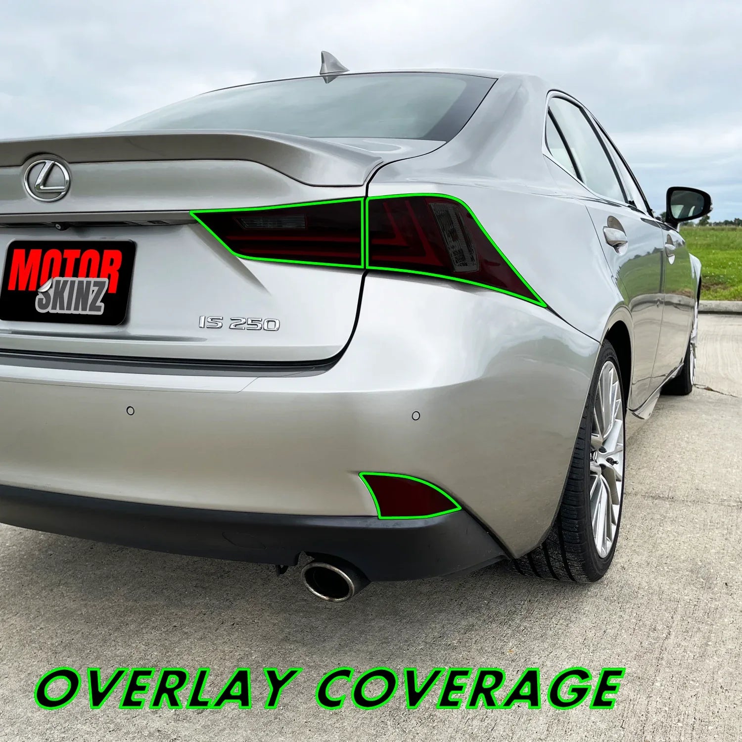 2014-2016 Lexus IS | Tail Light PreCut Tint Overlays