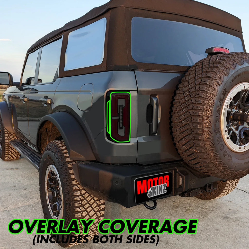 2021-2023 Ford Bronco | Tail Light PreCut Tint Overlays