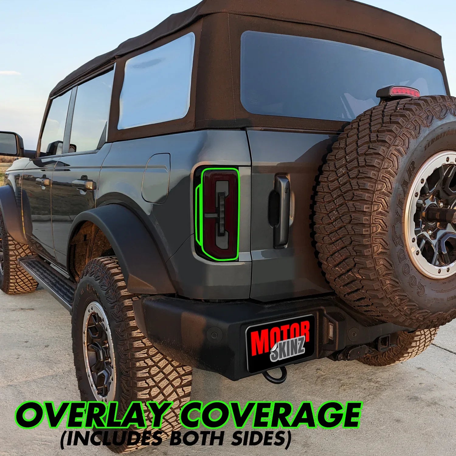2021-2023 Ford Bronco | Tail Light PreCut Tint Overlays