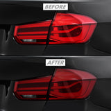 2012-2018 BMW 3 Series F30 Sedan | Tail Light PreCut Tint Overlays
