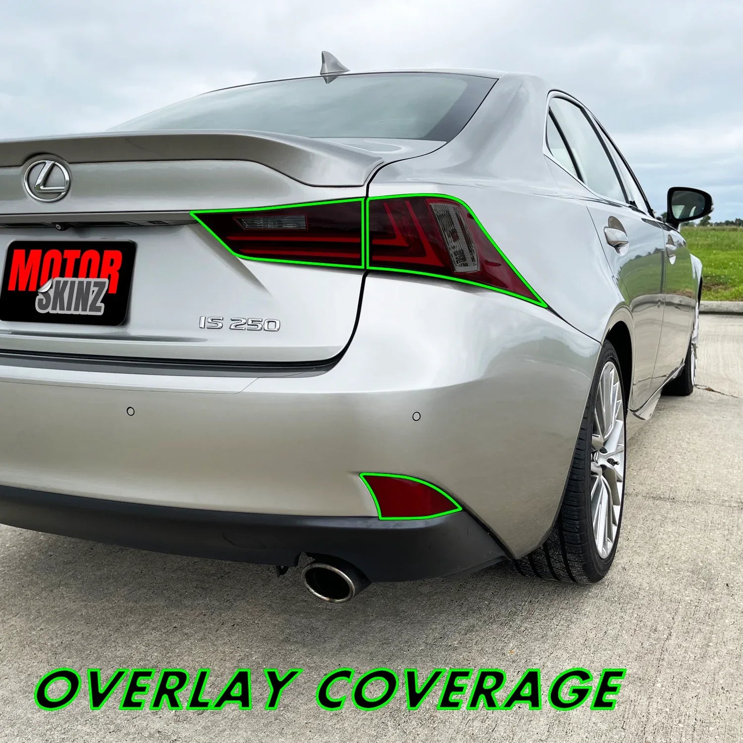 2014-2016 Lexus IS | Tail Light PreCut Tint Overlays