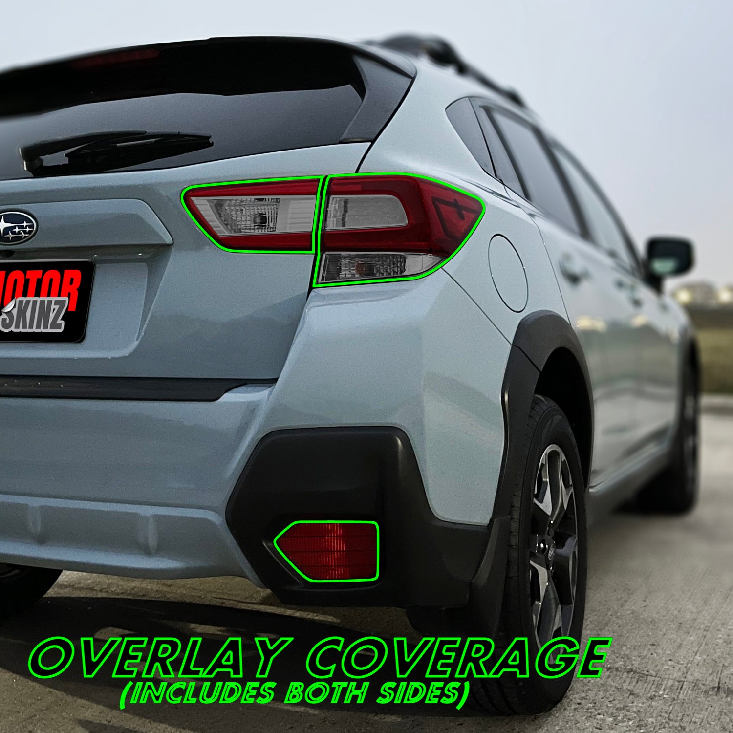 2018 2022 Subaru Crosstrek Tail Light PreCut Tint Overlays SlickMod