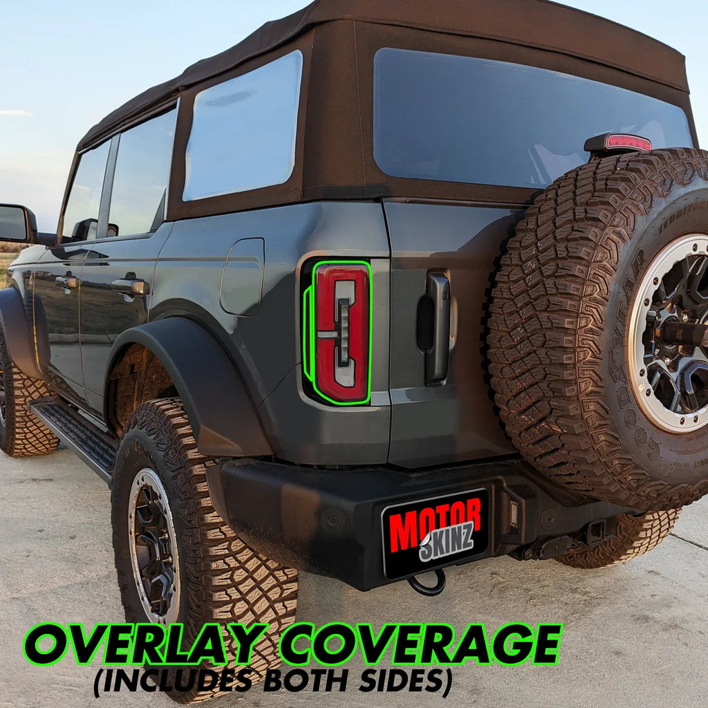2021-2023 Ford Bronco | Tail Light PreCut Tint Overlays