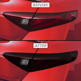 2017-2023 Alfa Romero Giulia | Tail Light Cutout PreCut Tint Overlays