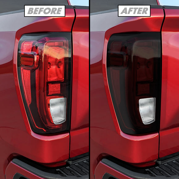 2019-2023 GMC Sierra 1500 | Tail Light Cutout (Non LED) PreCut Tint Overlays