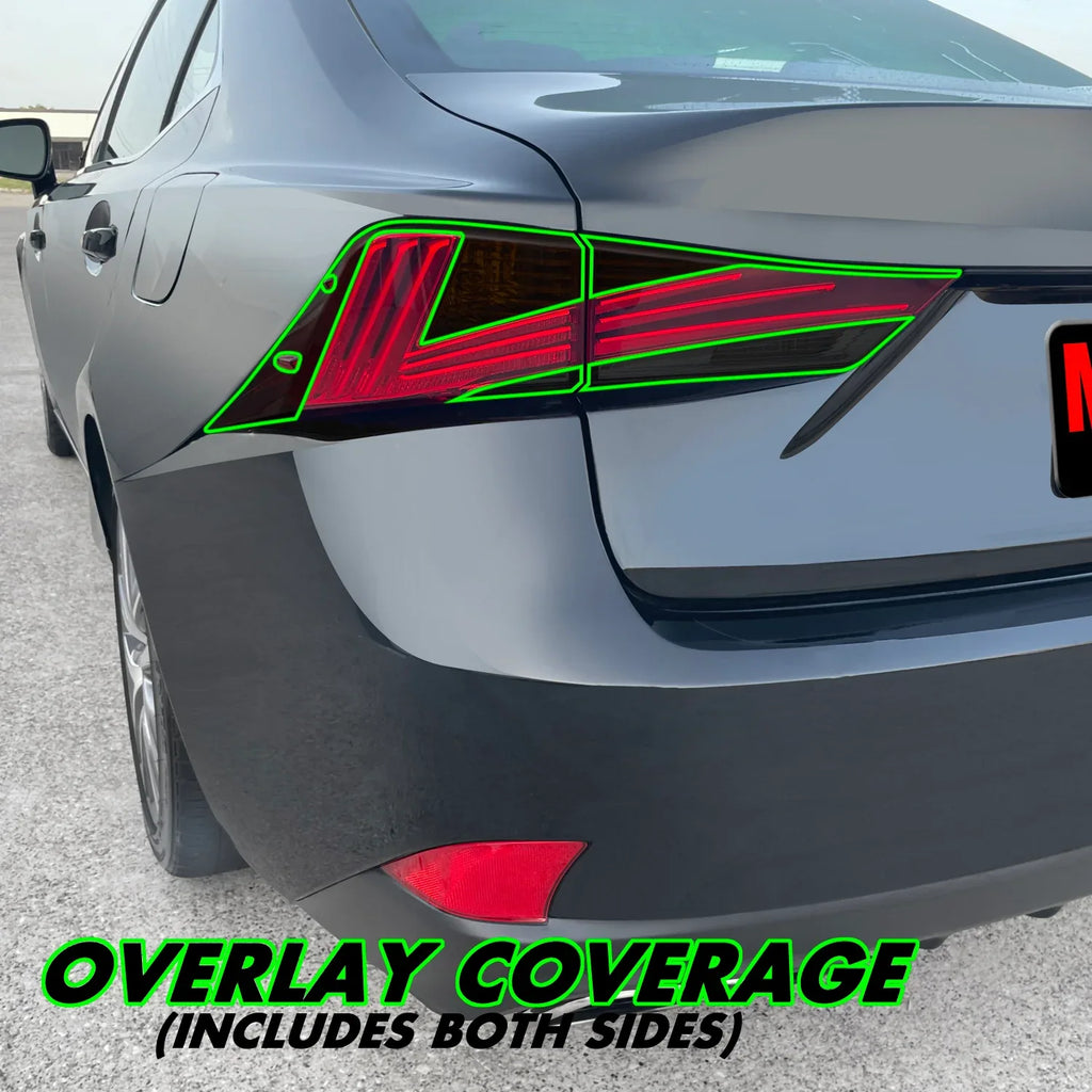 2017-2020 Lexus IS | Tail Light Cutout PreCut Tint Overlays