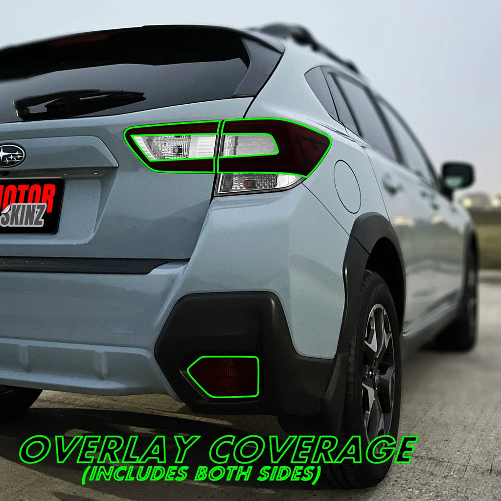 2018-2022 Subaru Crosstrek | Tail Light Cutout PreCut Tint Overlays