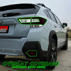 2018-2022 Subaru Crosstrek | Tail Light Cutout PreCut Tint Overlays