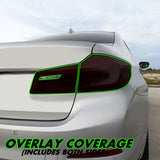 2017-2020 BMW 5 Series G30 | Tail Light Cutout PreCut Tint Overlays