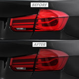 2016-2018 BMW 3 Series F30 Sedan | Tail Light Cutout PreCut Tint Overlays