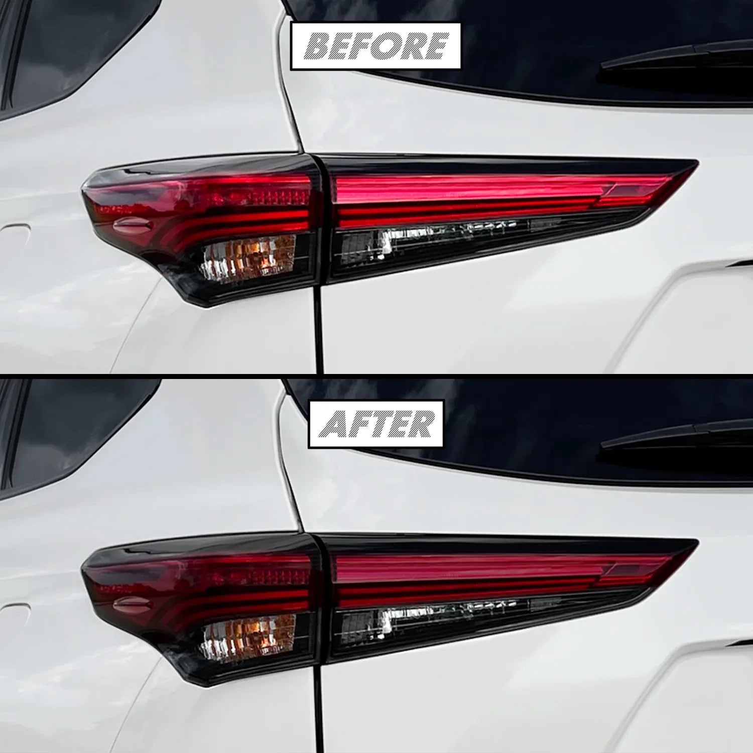 2020-2023 Toyota Highlander | Tail Light Cutout PreCut Tint Overlays