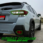 2018-2022 Subaru Crosstrek | Tail Light Cutout PreCut Tint Overlays