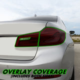 2017-2020 BMW 5 Series G30 | Tail Light Cutout PreCut Tint Overlays