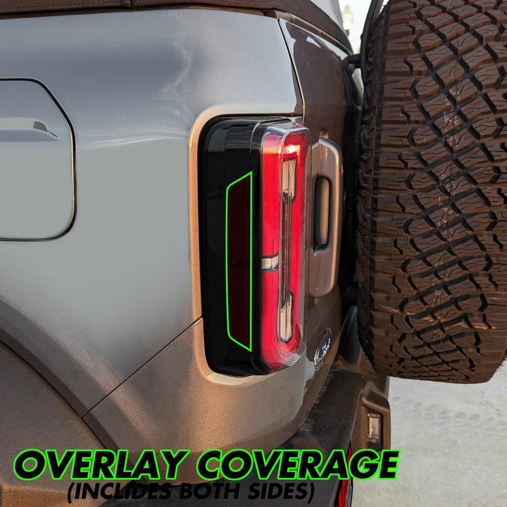 2021-2023 Ford Bronco | Tail Light Side Marker PreCut Tint Overlays
