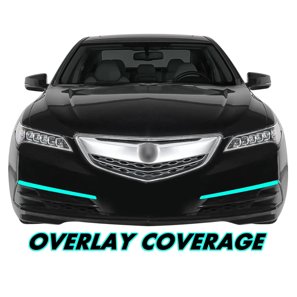 2015-2017 Acura TLX | Fog Light Trim Chrome Delete PreCut Vinyl Wrap