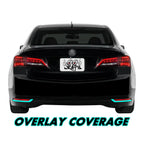 2015-2017 Acura TLX | Rear Reflector Trim Chrome Delete PreCut Vinyl Wrap