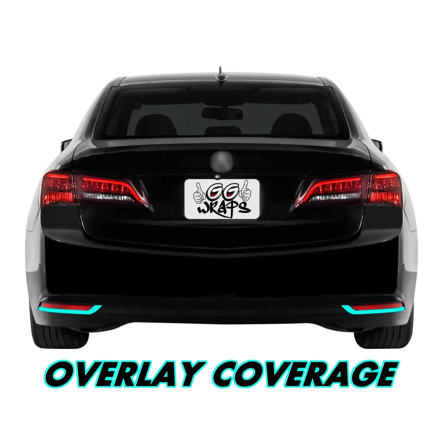 2015-2017 Acura TLX | Rear Reflector Trim Chrome Delete PreCut Vinyl Wrap