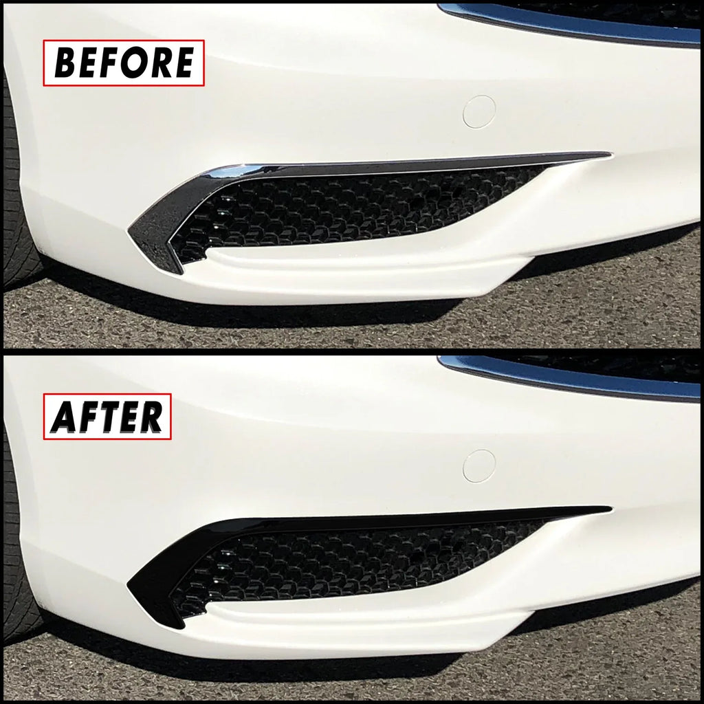 2018-2020 Acura TLX | Front Bumper Side Grill Trim Chrome Delete PreCut Vinyl Wrap