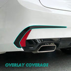 2018-2020 Acura TLX | Rear Bumper Side Trim Chrome Delete PreCut Vinyl Wrap