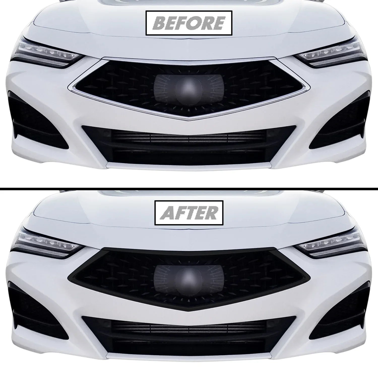 2021-2023 Acura TLX | Front Grill Trim Chrome Delete PreCut Vinyl Wrap