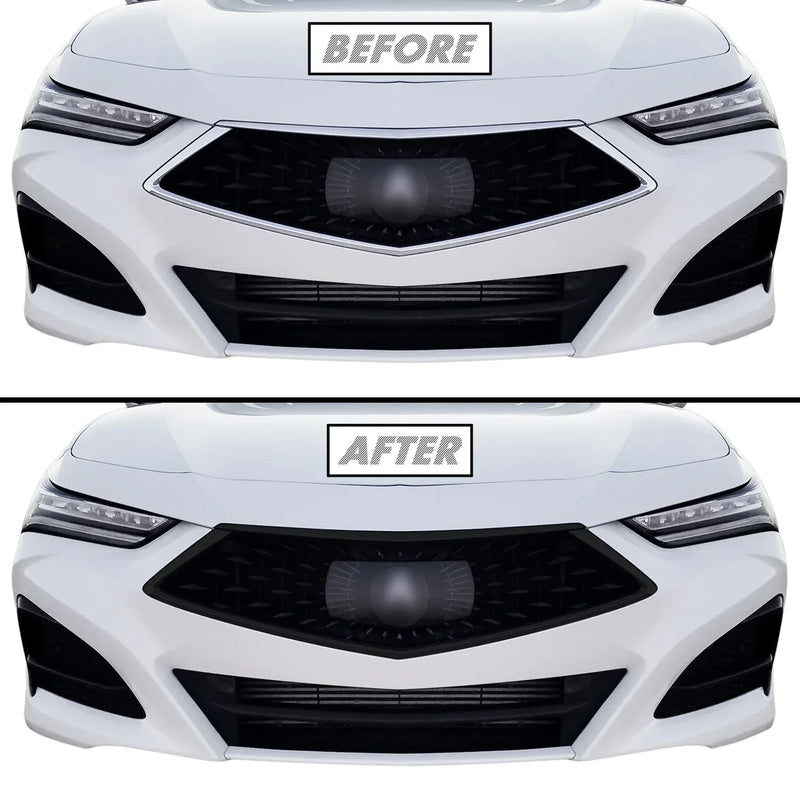 2021-2023 Acura TLX | Front Grill Trim Chrome Delete PreCut Vinyl Wrap