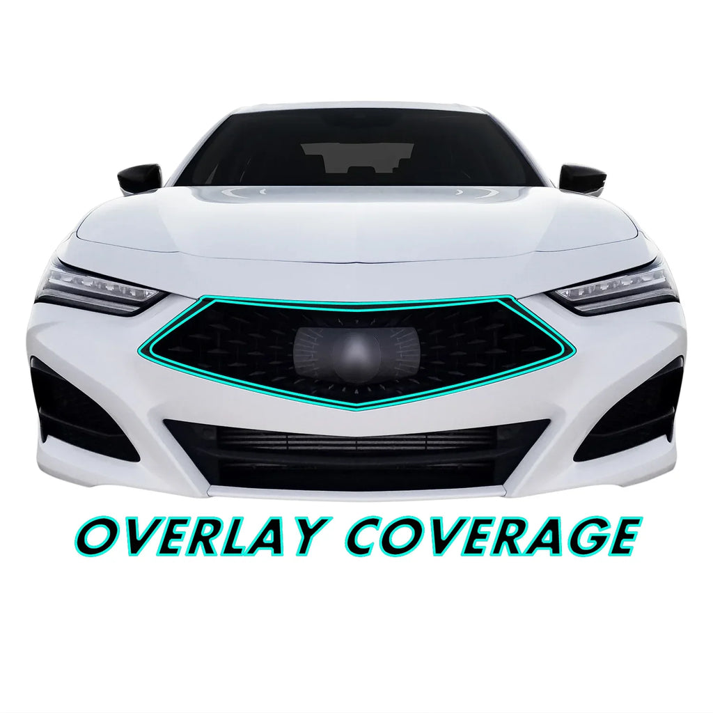 2021-2023 Acura TLX | Front Grill Trim Chrome Delete PreCut Vinyl Wrap