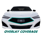 2021-2023 Acura TLX | Front Grill Trim Chrome Delete PreCut Vinyl Wrap