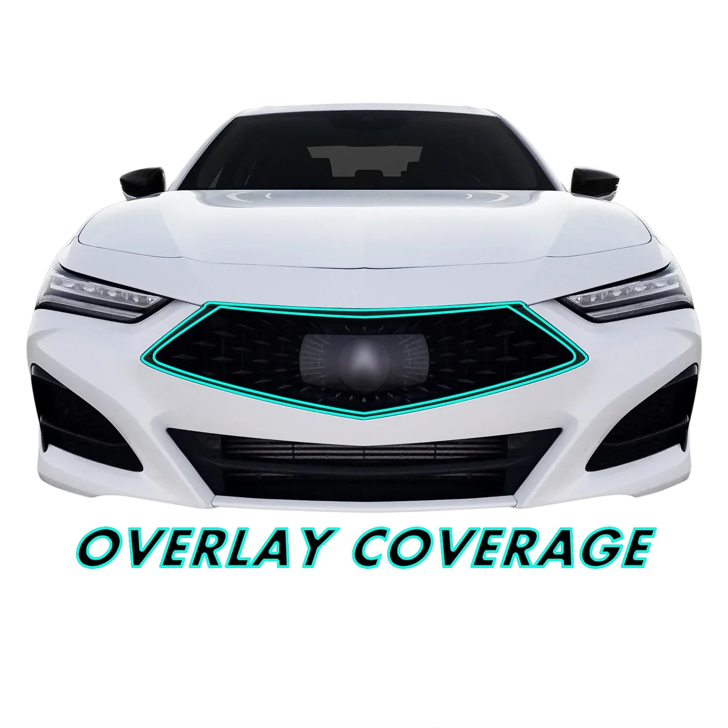 2021-2023 Acura TLX | Front Grill Trim Chrome Delete PreCut Vinyl Wrap