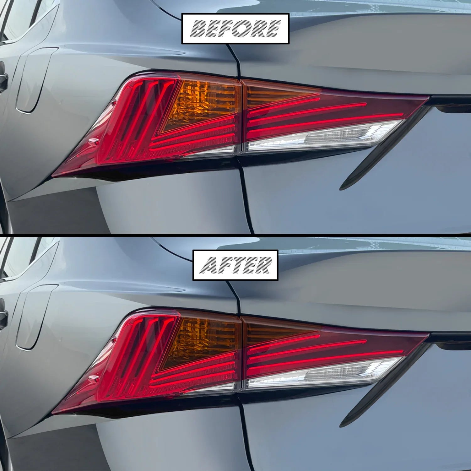 2017-2020 Lexus IS | Tail Light Turn Signal PreCut Tint Overlays