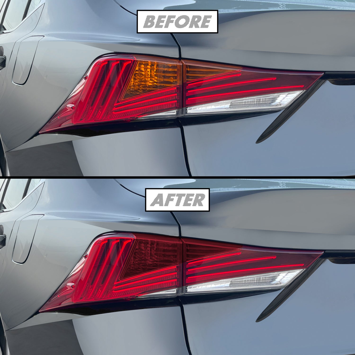 2017-2020 Lexus IS | Tail Light Turn Signal PreCut Tint Overlays