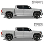 2022-2026 Toyota Tundra | Window Trim Chrome Delete PreCut Vinyl Wrap