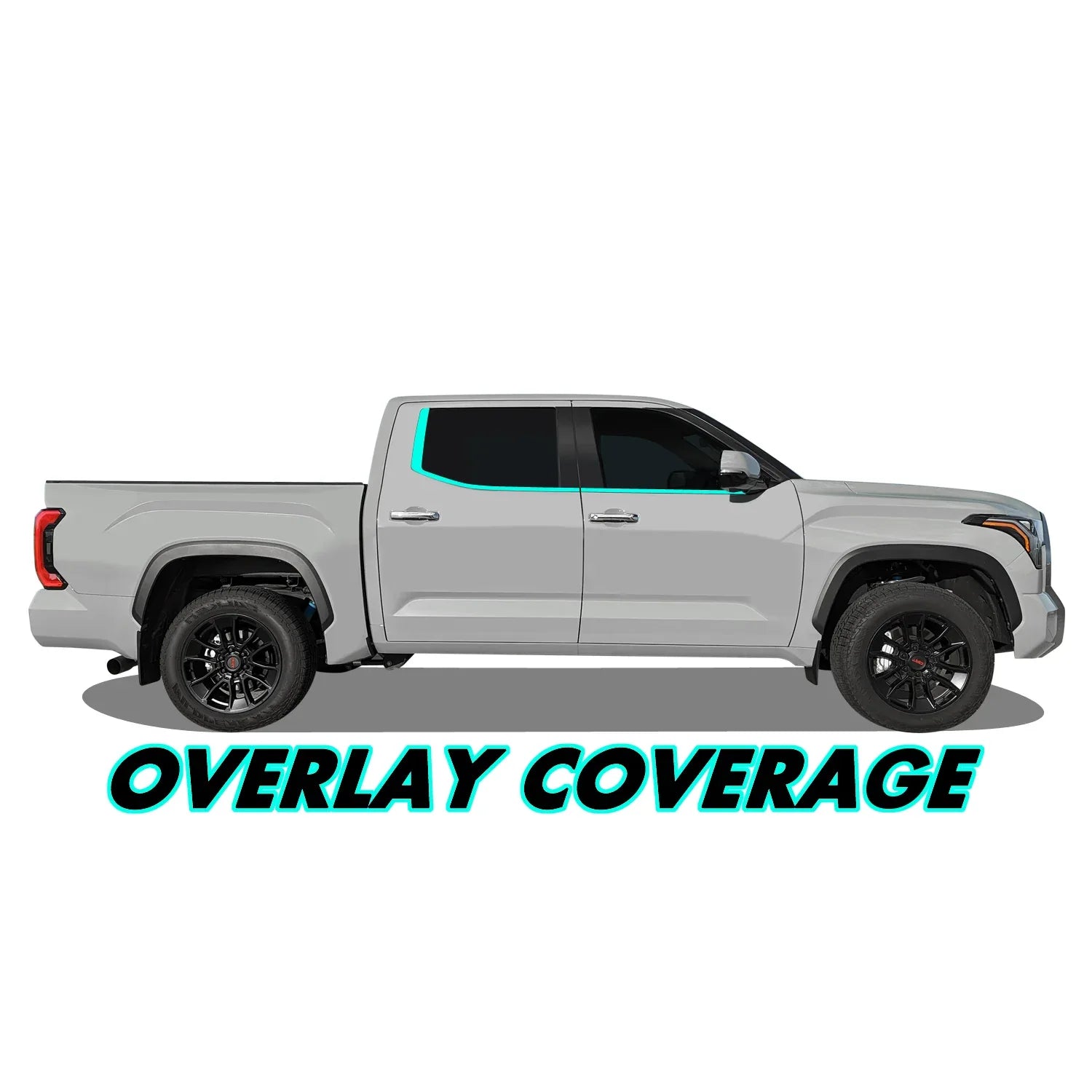 2022-2026 Toyota Tundra | Window Trim Chrome Delete PreCut Vinyl Wrap