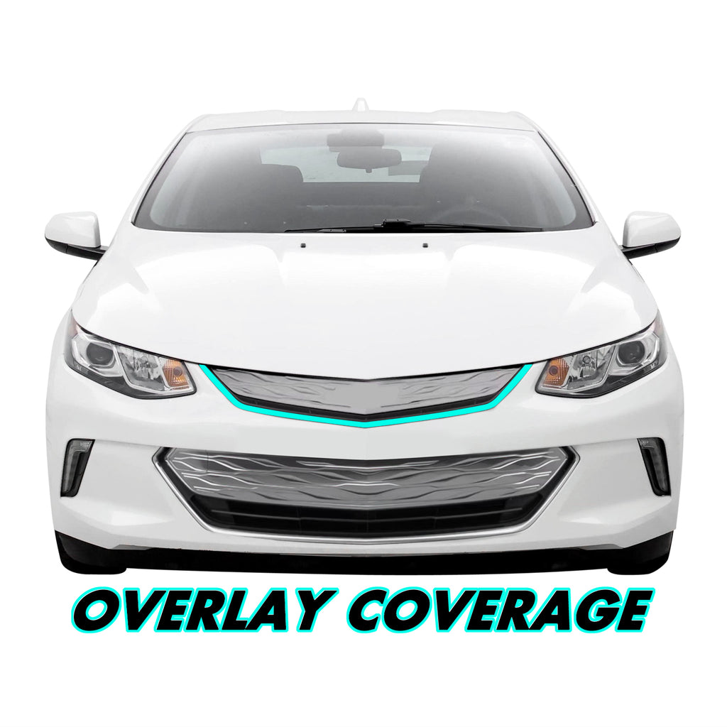 2016-2019 Chevrolet Volt | Upper Front Grill Trim Chrome Delete PreCut Vinyl Wrap