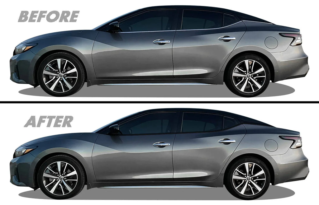 2016-2023 Nissan Maxima | Window Trim Chrome Delete PreCut Vinyl Wrap