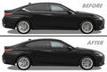 2019-2023 Lexus ES | Window Trim Chrome Delete PreCut Vinyl Wrap