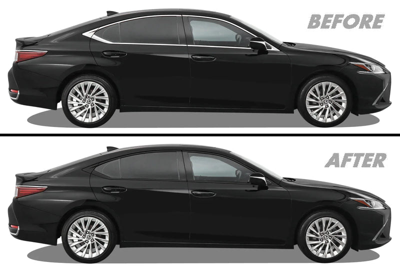2019-2023 Lexus ES | Window Trim Chrome Delete PreCut Vinyl Wrap