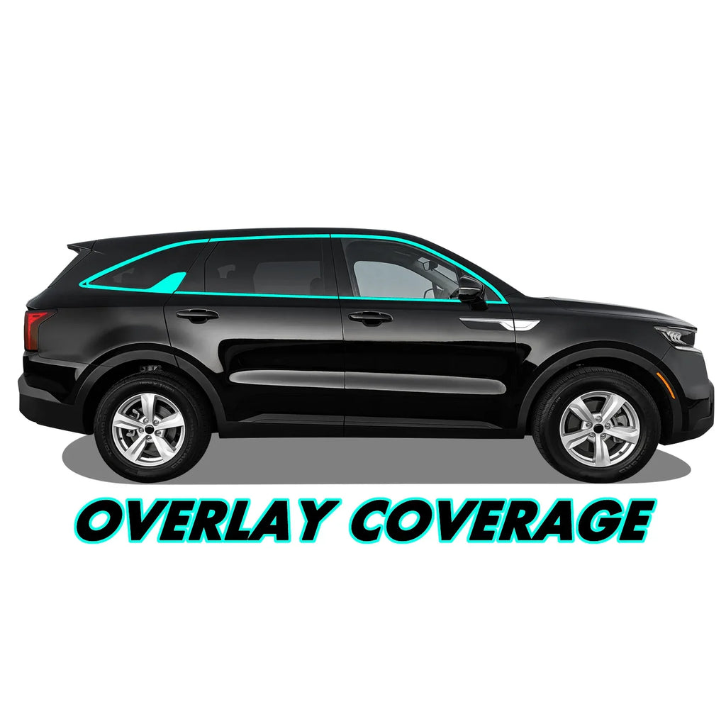 2021-2023 Kia Sorento | Window Trim Chrome Delete PreCut Vinyl Wrap