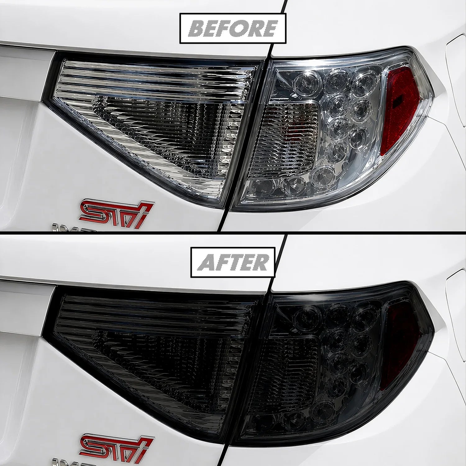 2008-2014 Subaru Impreza WRX Hatchback | Tail Light PreCut Tint Overlays
