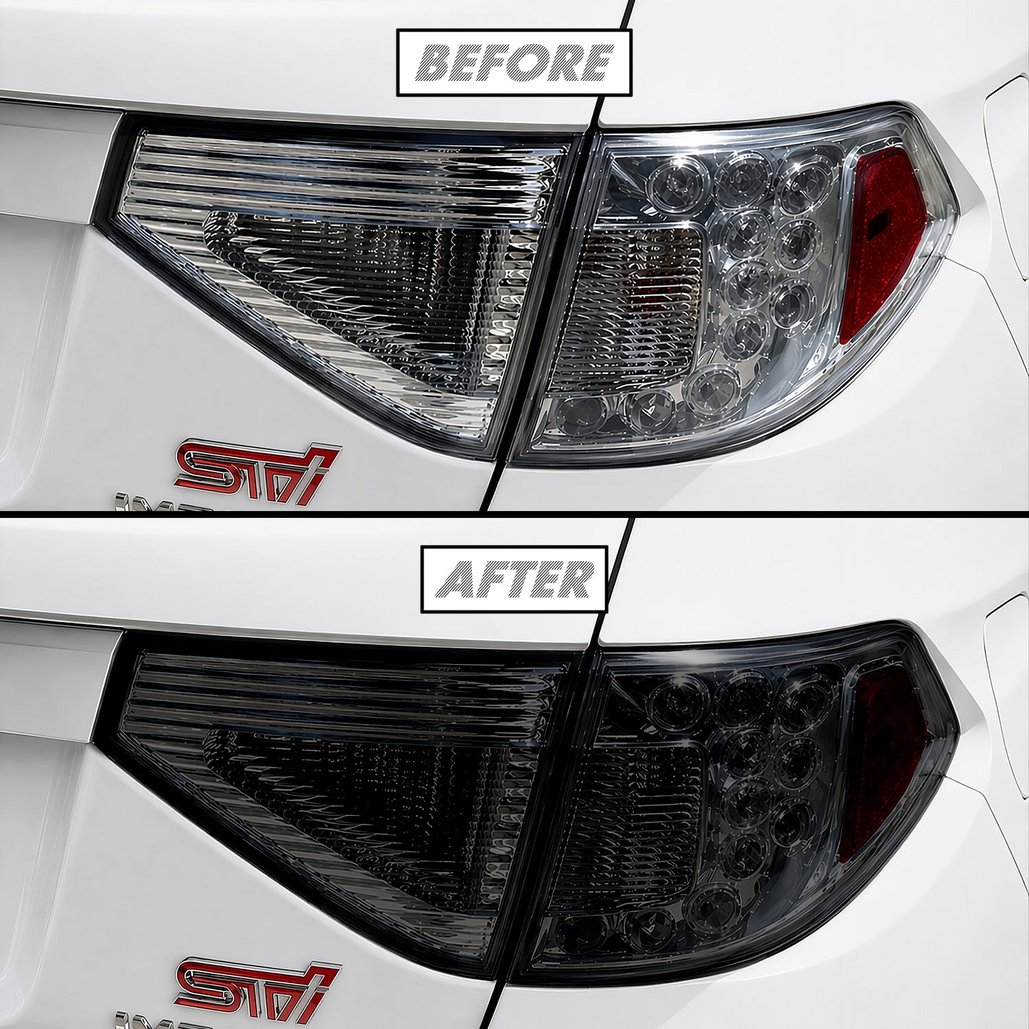 2008-2014 Subaru Impreza WRX Hatchback | Tail Light PreCut Tint Overlays