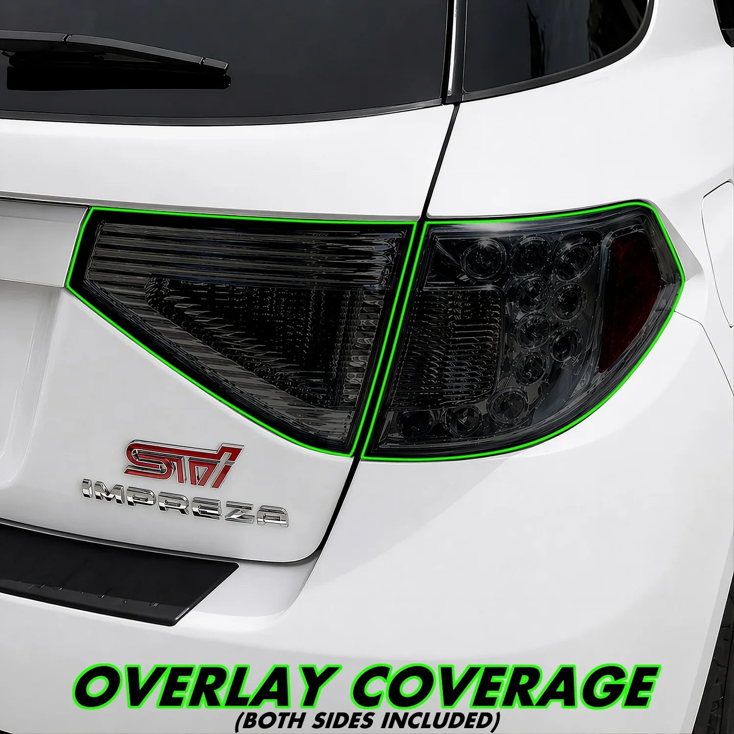 2008-2014 Subaru Impreza WRX Hatchback | Tail Light PreCut Tint Overlays