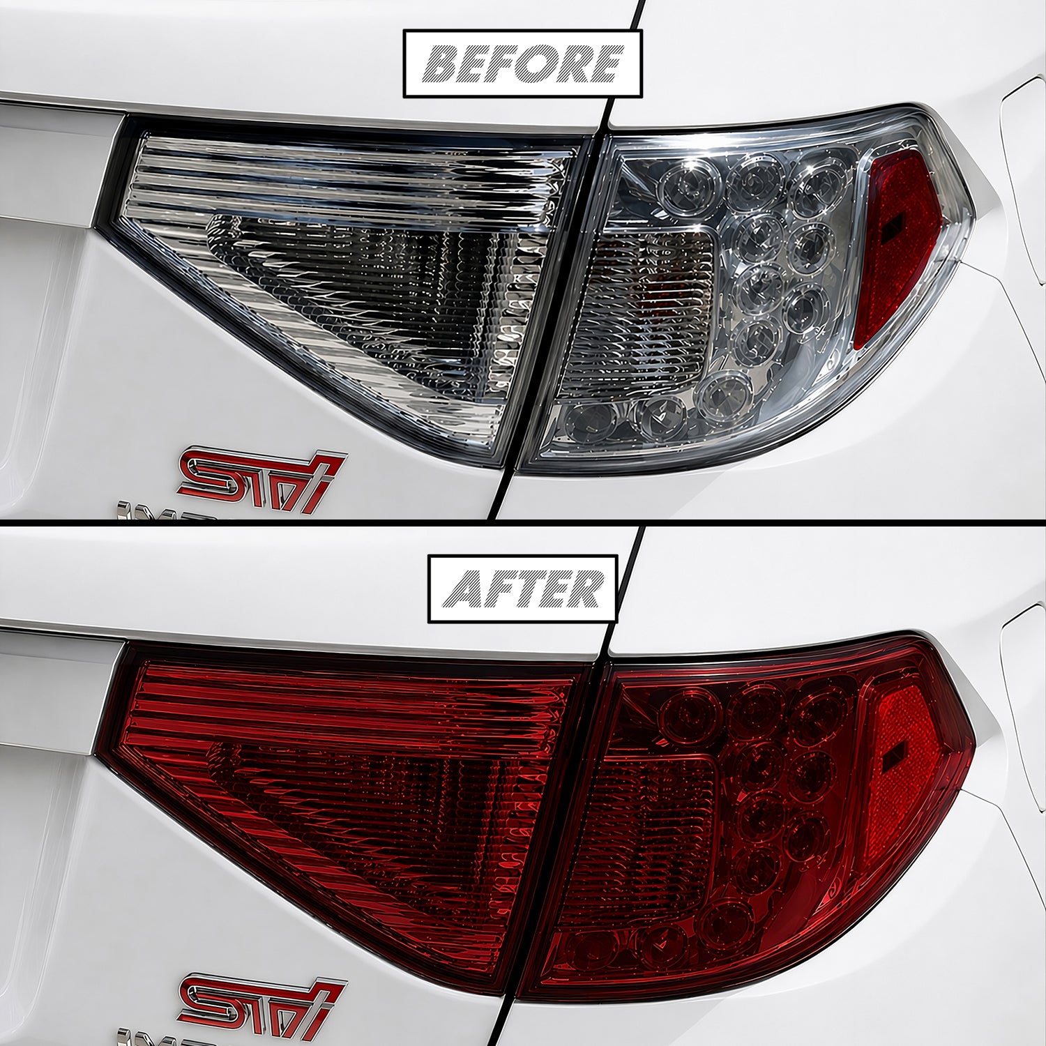 2008-2014 Subaru Impreza WRX Hatchback | Tail Light PreCut Tint Overlays
