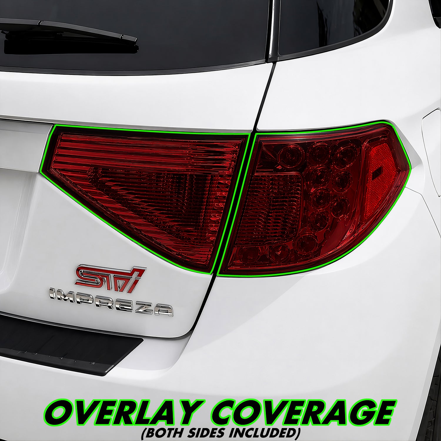 2008-2014 Subaru Impreza WRX Hatchback | Tail Light PreCut Tint Overlays